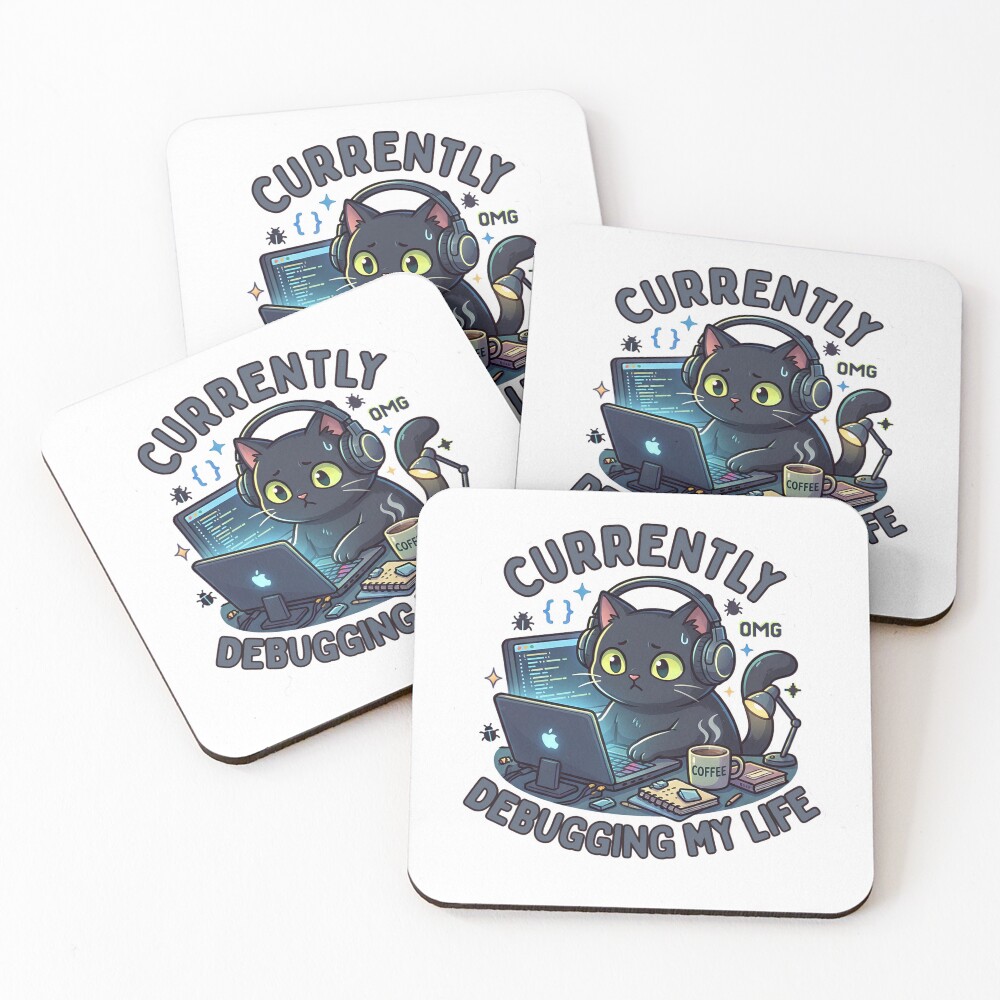Item preview, Coasters (Set of 4) designed and sold by GenZStickerHub1.