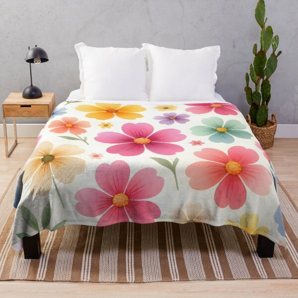 Item preview, Watercolor Spring Flowers Floral Pattern designed and sold by Sybille-Yates.