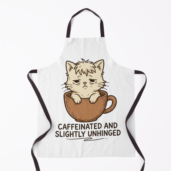 Item preview, Unhinged caffeinated cat designed and sold by FashionN5.
