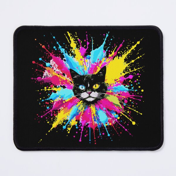 Item preview, Cat Color Explosion Pop Art Color Splatter designed and sold by Loona97.