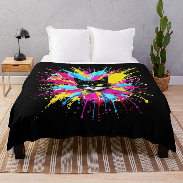 Item preview, Cat Color Explosion Pop Art Color Splatter designed and sold by Loona97.