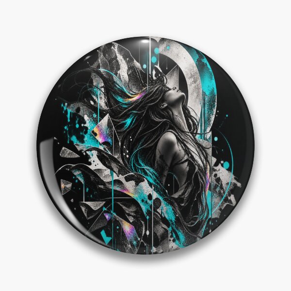 Artikelvorschau, Fractured Within – Abstract Dark Turquoise Art entworfen und verkauft von Personiq Kaleido.