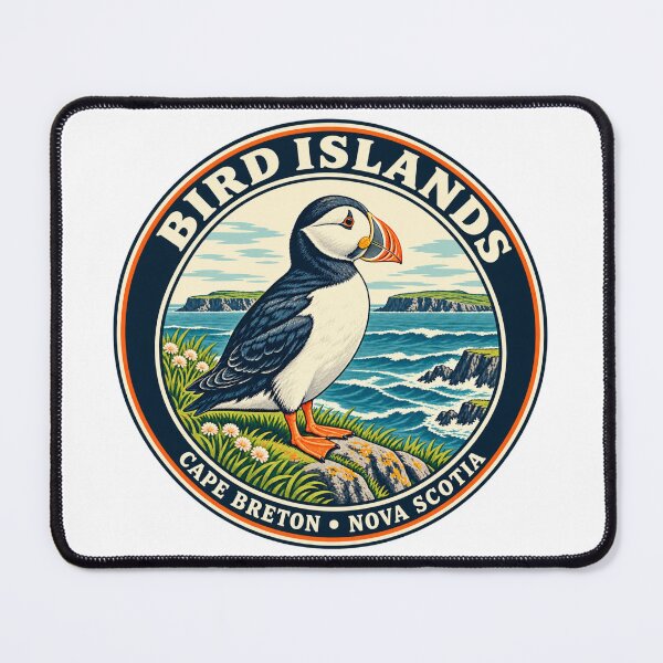 Item preview, Bird Islands Puffin — Cape Breton Nova Scotia Vintage Badge designed and sold by Past in Threads.