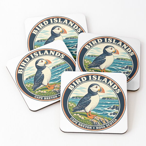 Item preview, Bird Islands Puffin — Cape Breton Nova Scotia Vintage Badge designed and sold by Past in Threads.