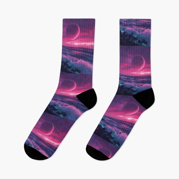 Item preview, Alien Pine Coast Under Pink Planet Sunset designed and sold by monkeybusiness.pt.