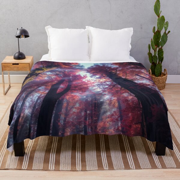 Item preview, Redwood Canopy In Crimson Alien Forest designed and sold by monkeybusiness.pt.