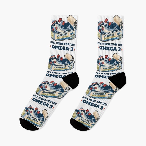 Item preview, Funny Sardine Fitness Retro Vintage Can – Just Here for the Omega-3 designed and sold by Skryp-art.