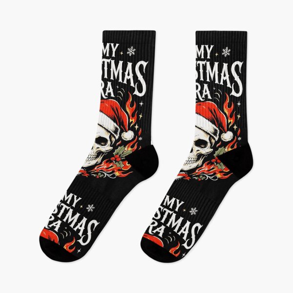 Item preview, In My Christmas Era Gothic Skull Fire designed and sold by MagicTheDog.