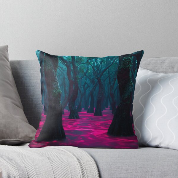 Item preview, Twisted Trees In Glowing Crimson Swamp designed and sold by monkeybusiness.pt.