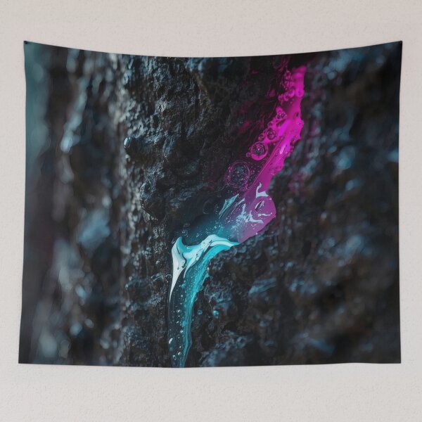 Item preview, Glowing Neon Resin On Tree Bark designed and sold by monkeybusiness.pt.