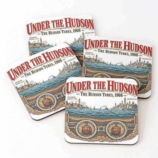 Item preview, Under the Hudson – The Hudson Tubes, 1908 designed and sold by Past in Threads.