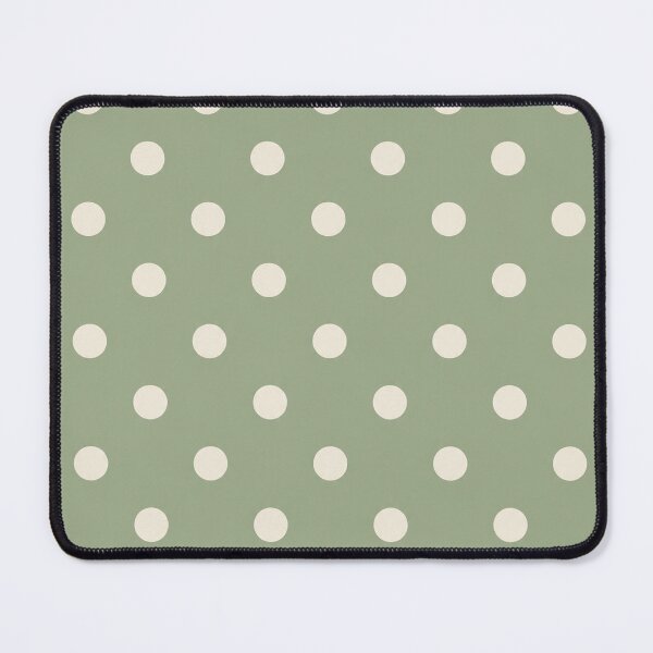 Item preview, Sage Green and Cream Polka Dots Minimalist Retro Pattern designed and sold by KokoDeez.