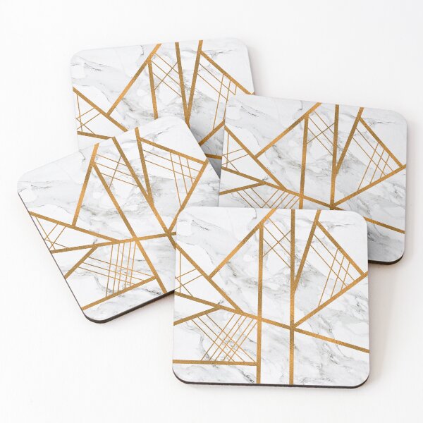 Item preview, SHINING WEB - Golden Art Deco on Marble designed and sold by cadinera.
