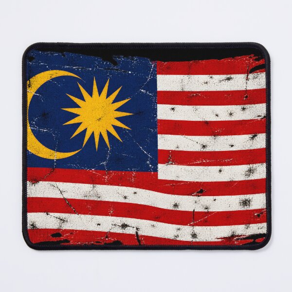 Item preview, This is a design for a distressed Malaysian flag. designed and sold by RBBeachDesigns.