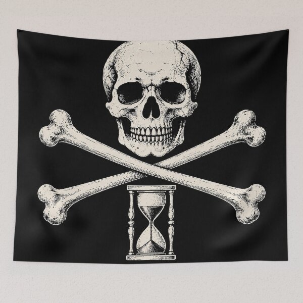 Item preview, Skull, Crossbones and Hourglass designed and sold by photoparadise22.