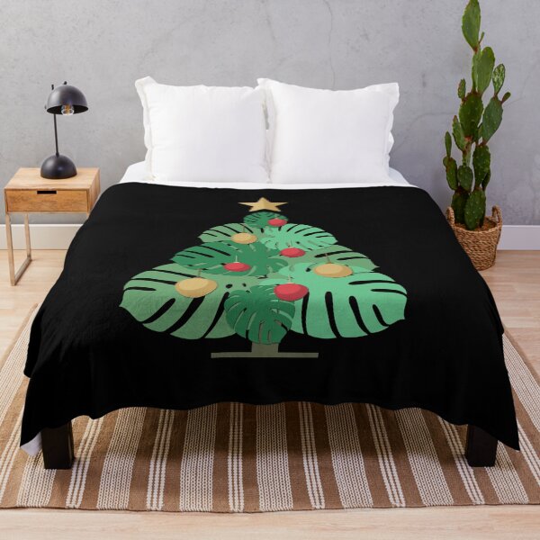 Item preview, Monstera Leaf Christmas Tree Tropical Holiday Art designed and sold by Litely.