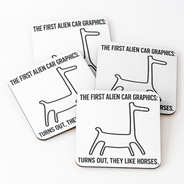 Item preview, The First Alien Car Graphics: Turns Out, They Like Horses designed and sold by X-FILES ATTIRE.