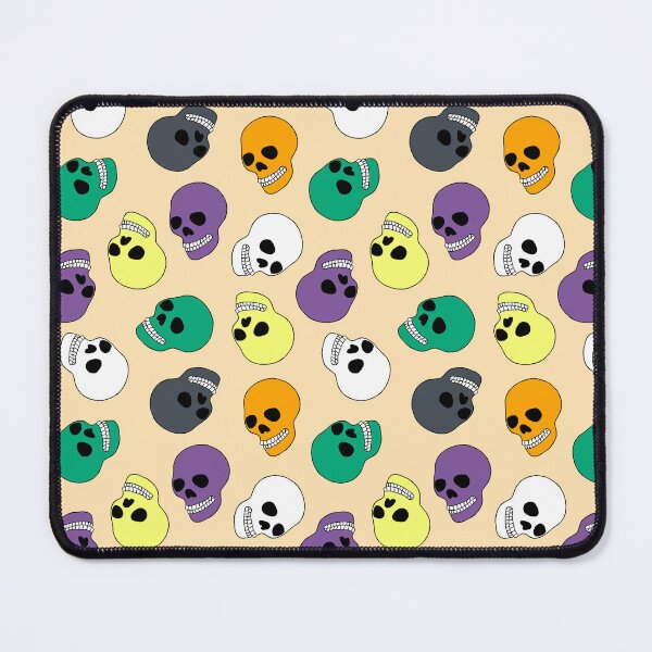 Item preview, Halloween skulls hand-drawn pattern designed and sold by kalandradesigns.