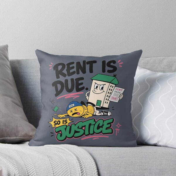 Item preview, Rent Is Due So Is Justice – Housing Crisis and Cost of Living, designed and sold by ManggaeJM.