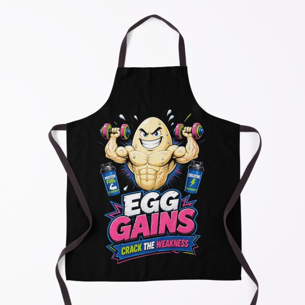 Item preview, Egg Gains Funny Egg Gym Shirt | Crack The Weakness Fitness Tee designed and sold by StrongEveryDayStore.