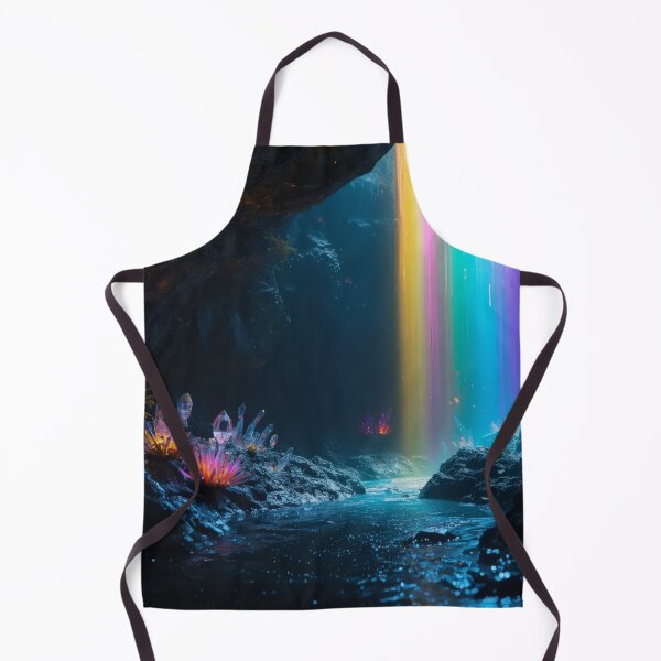 Item preview, Rainbow Light Waterfall In Crystal Cave designed and sold by monkeybusiness.pt.
