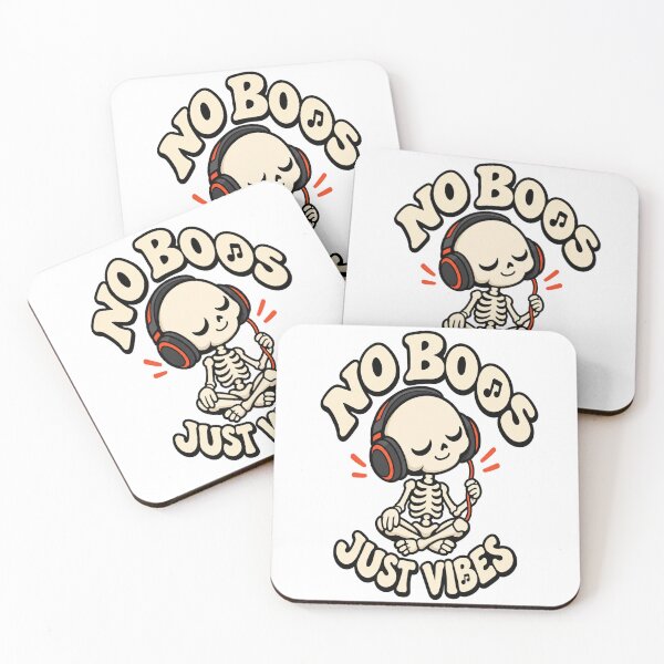 Item preview, No Boos Just Vibes Skeleton designed and sold by kynira.
