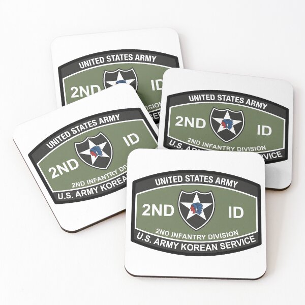 Item preview, US Army 2nd Infantry Division Korean Service Patch designed and sold by CharlieDesings.