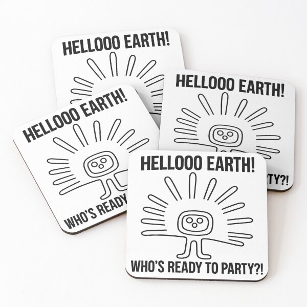Item preview, Hello Earth! Who’s Ready to Party?! | Ancient Alien Geoglyph Meme designed and sold by X-FILES ATTIRE.