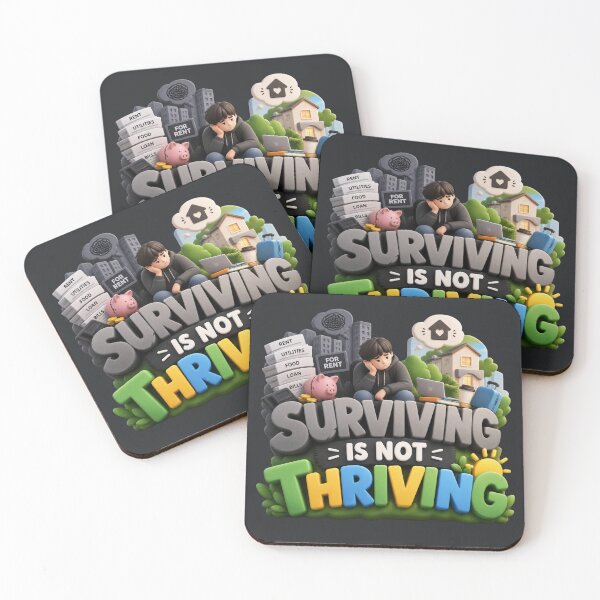 Item preview, Surviving Is Not Thriving – Cost of Living and Housing Crisis designed and sold by ManggaeJM.