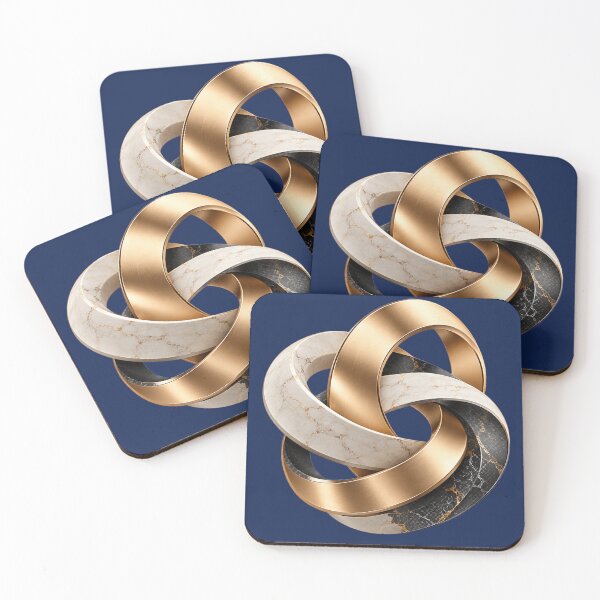 Item preview, Infinity Knot with Gold and Luxury Marble Texture designed and sold by chicworld2026.