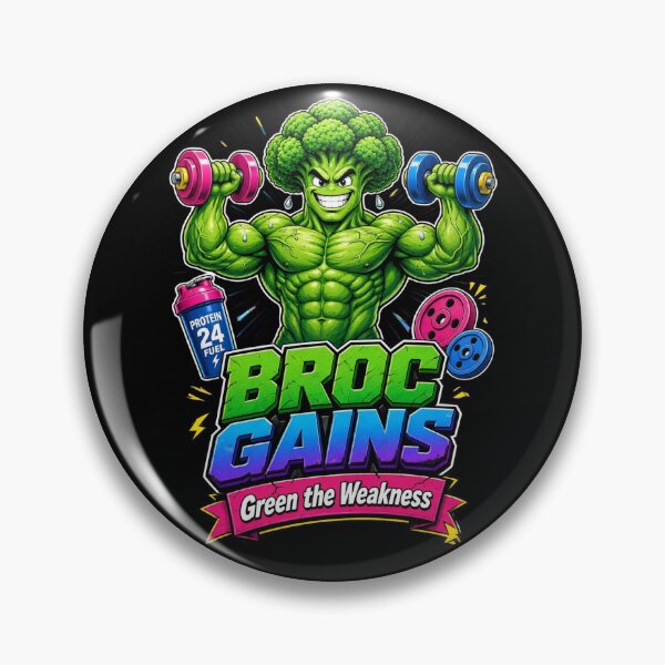 Item preview, Broc Gains Funny Broccoli Gym Shirt | Green The Weakness Fitness Tee designed and sold by StrongEveryDayStore.