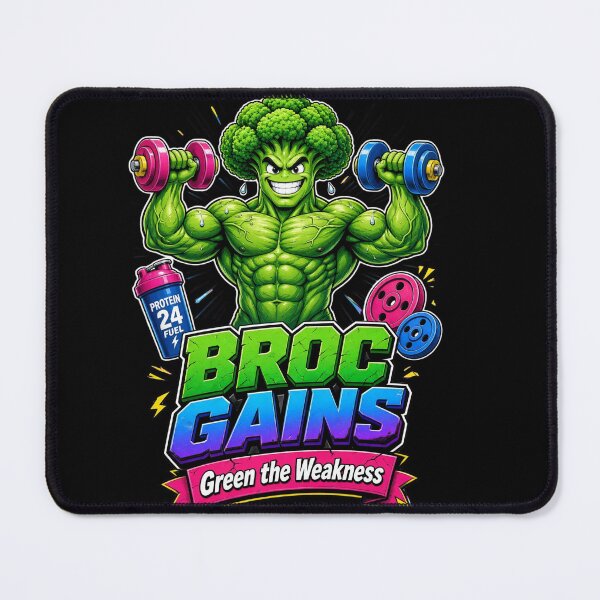 Item preview, Broc Gains Funny Broccoli Gym Shirt | Green The Weakness Fitness Tee designed and sold by StrongEveryDayStore.
