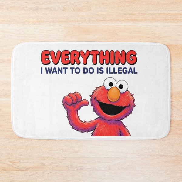 Item preview, Everything I want to do is illegal, demotivational, funnyfits70, Humor, Funny, retro, vintages, funny quotes, animal humor, designed and sold by FunnyFits70.