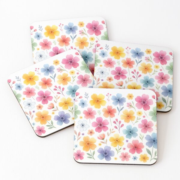 Item preview, Watercolor Spring Flowers Floral Pattern designed and sold by Sybille-Yates.