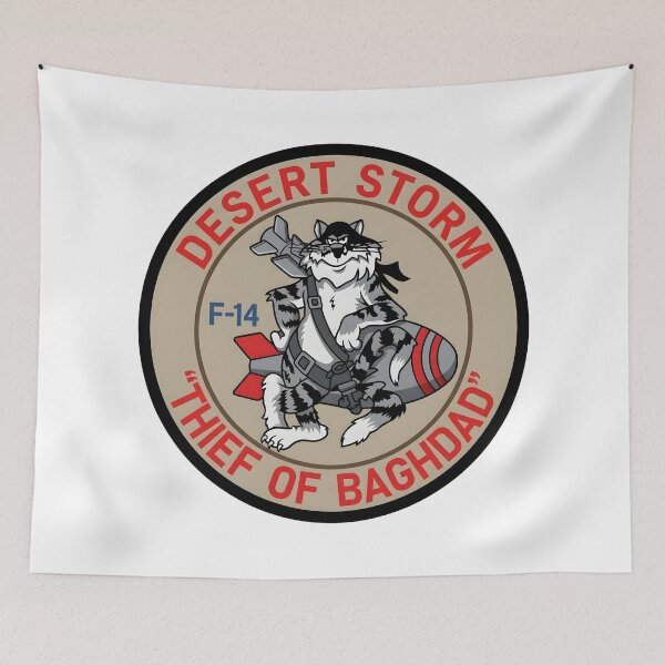 Item preview, Desert Storm F-14 Tomcat Thief of Baghdad Morale Patch designed and sold by CharlieDesings.