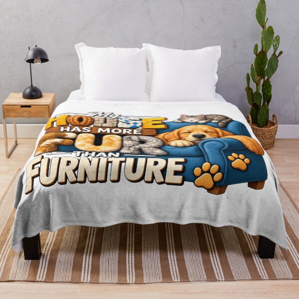 Item preview, My House Has More Fur Than Furniture Funny Pet Lover designed and sold by ArtDesignTp.