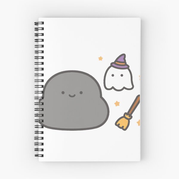 Item preview, Cute Black Cat Ghost Witch Hat Halloween Kawaii Sticker designed and sold by xiaoxiaochibi.