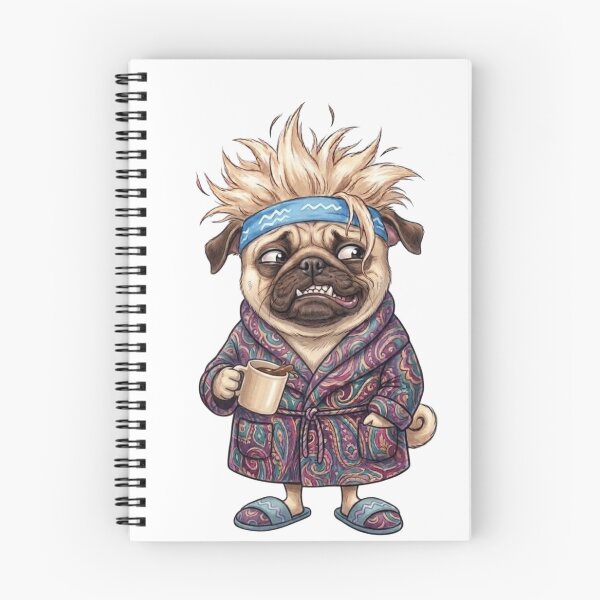 Item preview, Grumpy Morning Pug designed and sold by Angel & Mortimer .