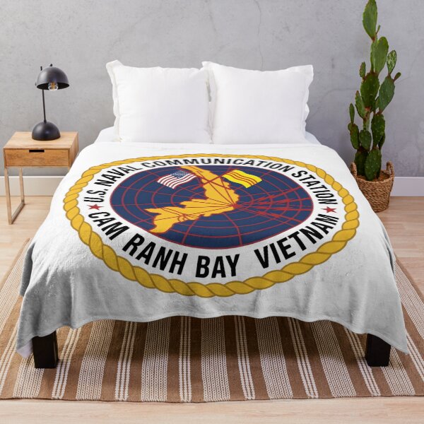 Item preview, U.S. Naval Communication Station Cam Ranh Bay Vietnam Patch designed and sold by CharlieDesings.