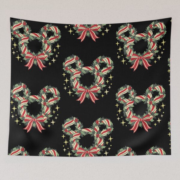 Item preview, Christmas Candy Cane Wreath With Festive Bow designed and sold by RDGNR.