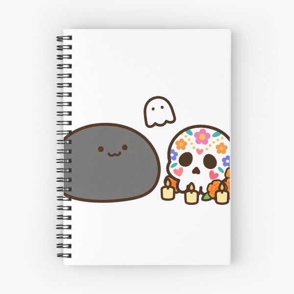 Item preview, Cute Black Cat Ghost Sugar Skull Halloween Kawaii Sticker designed and sold by xiaoxiaochibi.