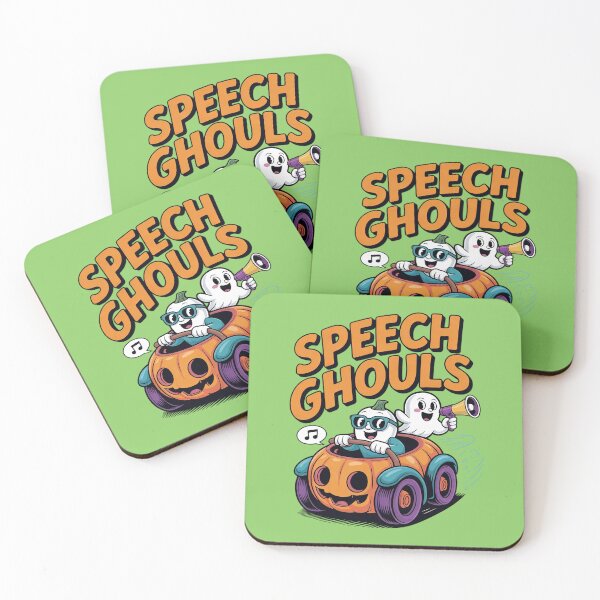 Item preview, Speech Ghouls Halloween SLP Pumpkin Car designed and sold by Endless7Art.