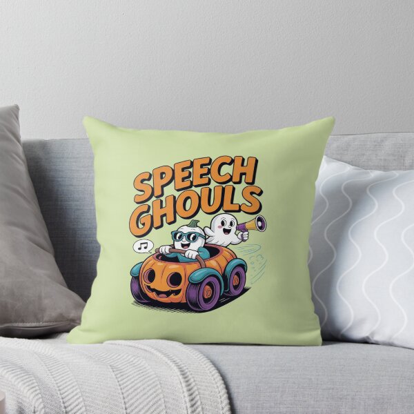 Item preview, Speech Ghouls Halloween SLP Pumpkin Car designed and sold by Endless7Art.