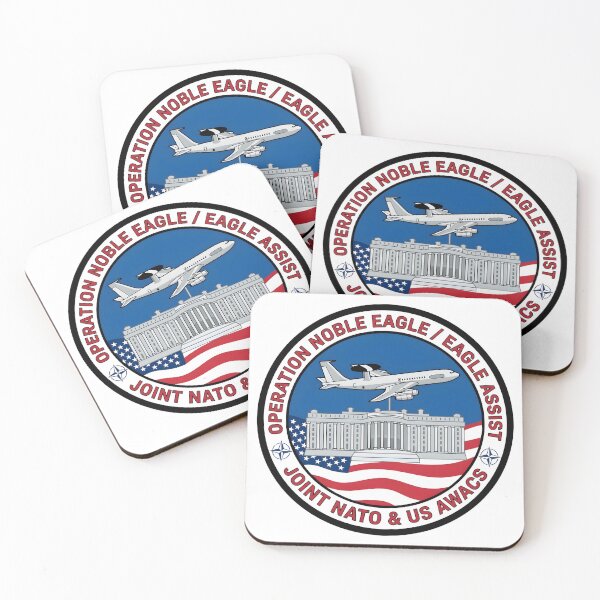 Item preview, Operation Noble Eagle Eagle Assist Joint NATO & US AWACS Patch designed and sold by CharlieDesings.