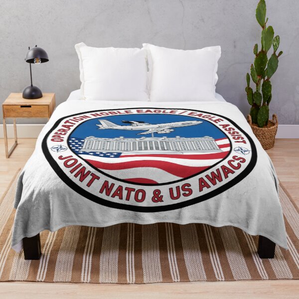 Item preview, Operation Noble Eagle Eagle Assist Joint NATO & US AWACS Patch designed and sold by CharlieDesings.