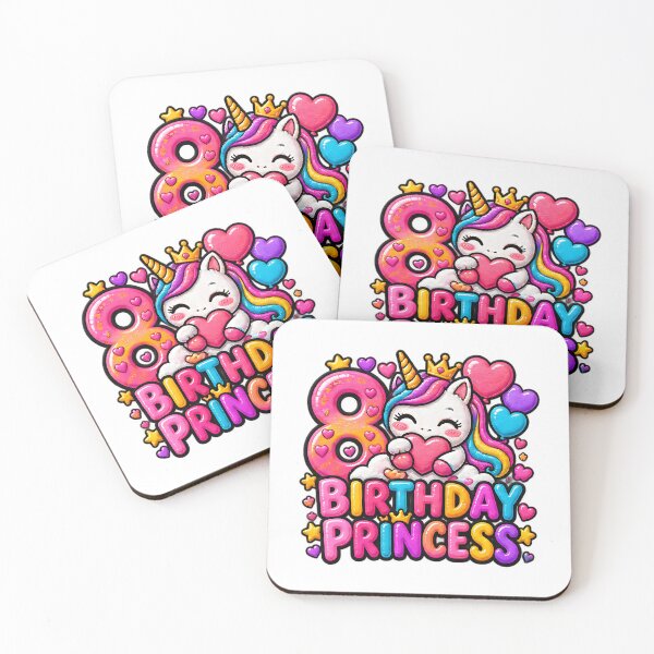 Item preview, Birthday Princess 8th Birthday Squishies Party Girl designed and sold by ArtDesignTp.