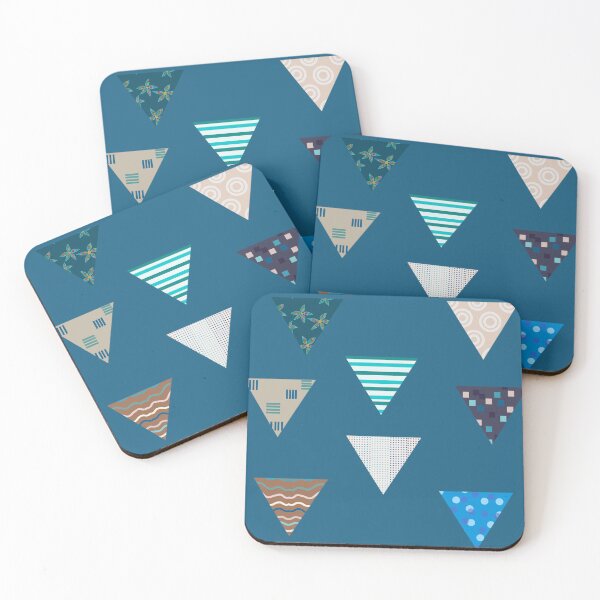 Item preview, Patterns in Triangles Blue  designed and sold by JaygiesDesign.