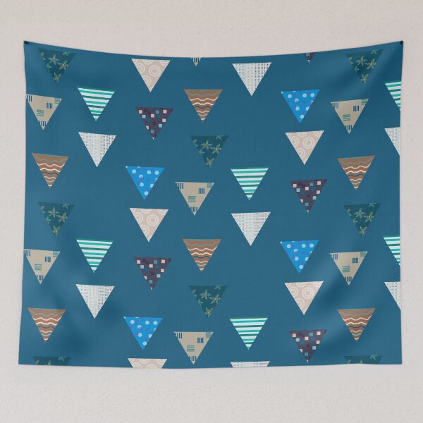 Item preview, Patterns in Triangles Blue  designed and sold by JaygiesDesign.