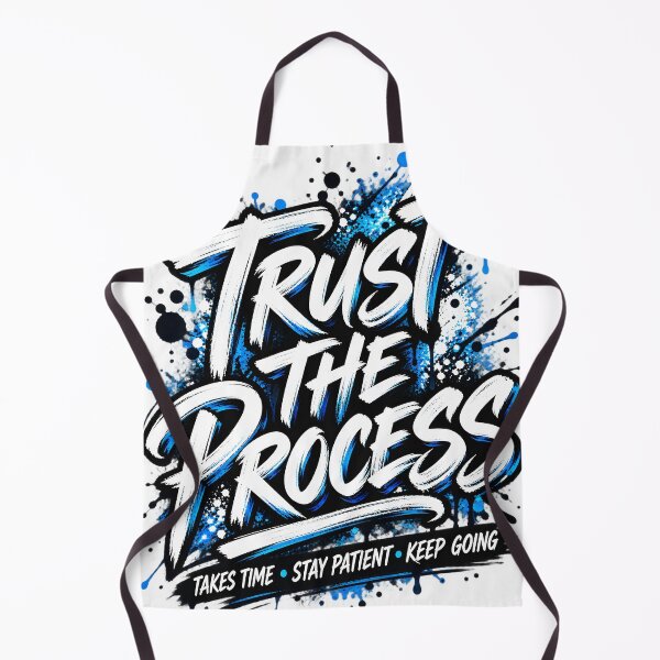 Item preview, Trust the Process Graffiti Brush Lettering designed and sold by JAZZY-DESIGN.