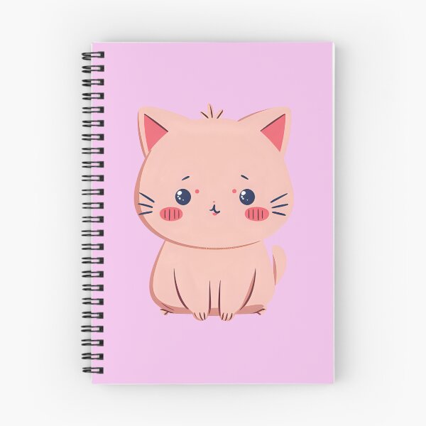 Item preview, Cute Pastel Pink Kitten Kawaii Anime Cat designed and sold by bvdesignart.